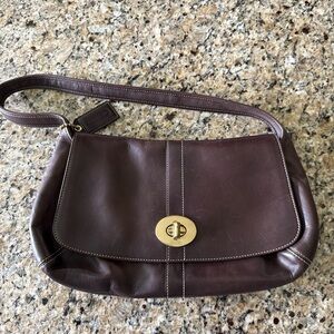Coach Brown Leather Shoulder Bag
